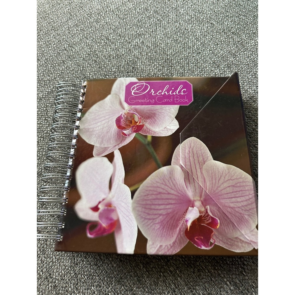 Bizzybee‎ Orchids Greeting Card Book Birthday Organizer Address Book 2005 EUC